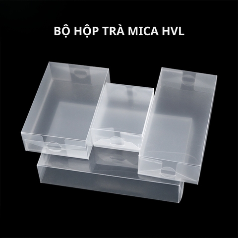 Bộ Hộp Trà MICA HT67 Cao Cấp - Thiết Kế Trong Suốt Sang Trọng