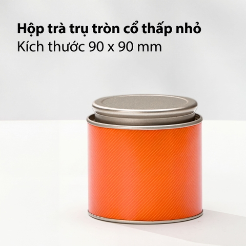 Hộp Trà Thiếc Trụ Tròn Cổ Thấp HT70 - Đa Dạng Kích Thước & Màu Sắc