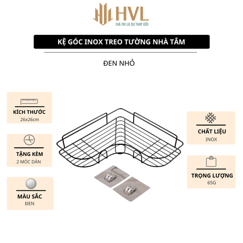 Kệ góc inox treo tường nhà tắm