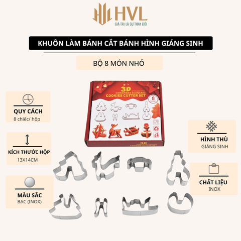 Khuôn làm bánh cắt bánh hình Giáng Sinh