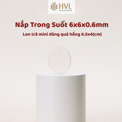 Lon trà mini dáng quả hồng 6.5x4(cm)