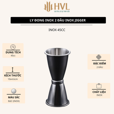Ly đong inox 2 đầu inox Jigger