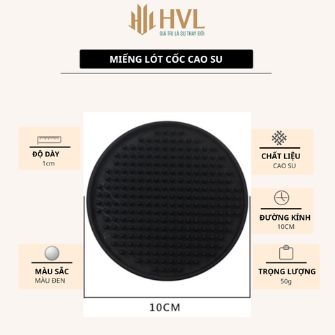 Miếng lót cốc bằng nhựa dẻo