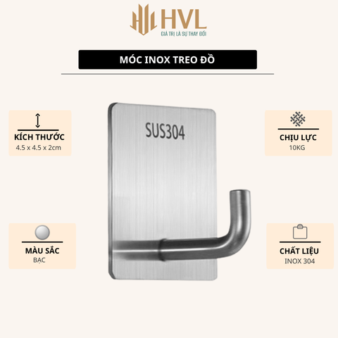 Móc inox treo đồ