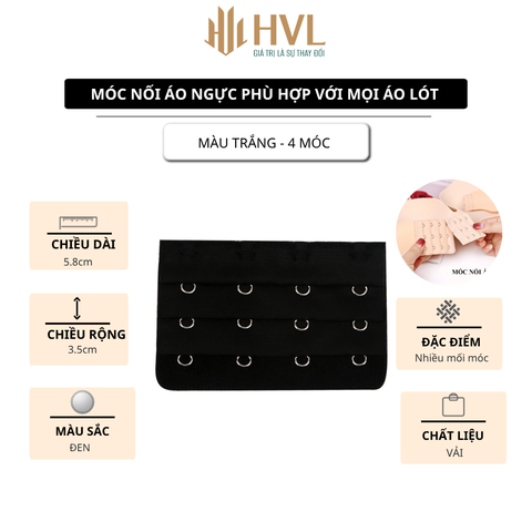 Móc nối áo ngực phù hợp với mọi áo lót
