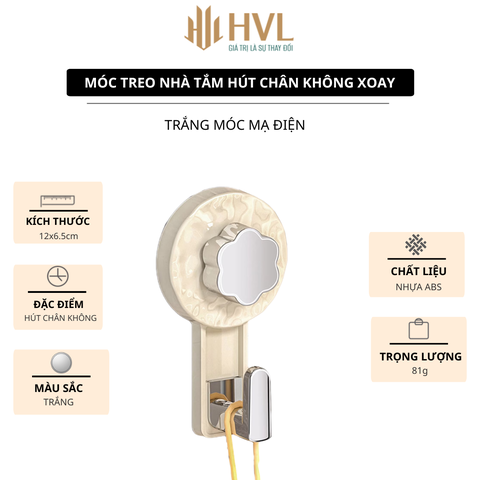 Móc treo nhà tắm hút chân không xoay