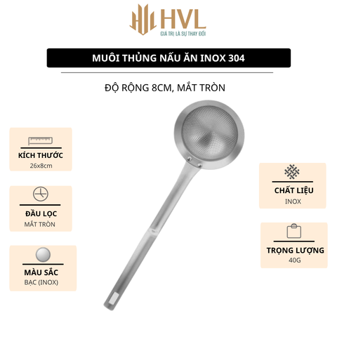 Muôi Thủng Nấu Ăn Inox 304