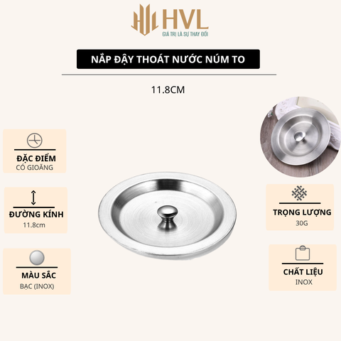 Nắp đậy thoát nước núm nhỏ