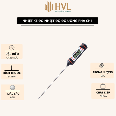Nhiệt kế đo nhiệt độ đồ uống pha chế