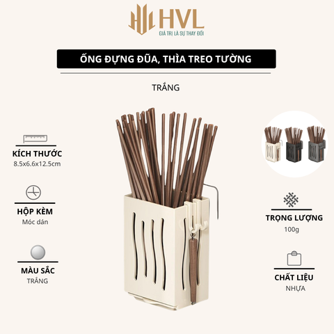 Ống đựng đũa, thìa treo tường