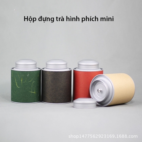 Hộp đựng trà, cà phê các loại đồ khô hình chiếc phích mini, kèm túi - HVL TEA