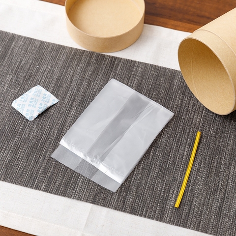 Hộp đựng trà, lọ đựng hạt kho, thảo dược, chất liệu kraft nhôm nắp giấy - HVL TEA