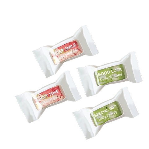 Túi đựng bánh kẹo 4in1 viền trắng chữ tiếng anh hàn nhiệt
