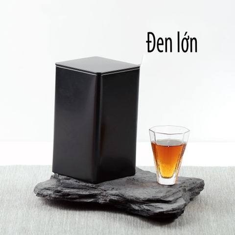 Hộp thiếc đựng trà hình hộp vuông, nhiều màu - HVL TEA