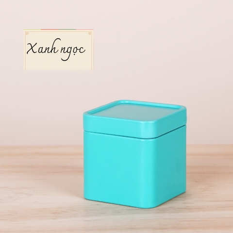 Hộp Đựng Trà Thiếc Cao Cấp Hình Vuông 2 Lớp - Hộp Trà HVL