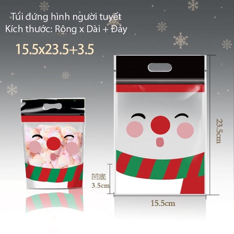 Túi Ziplock Đựng Bánh Kẹo Giáng Sinh, Noel 2025 - Giá Sỉ Tận Xưởng
