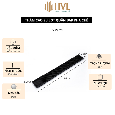 Thảm cao su lót quần Bar pha chế