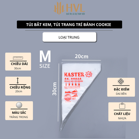 Túi bắt kem, túi trang trí bánh cookie