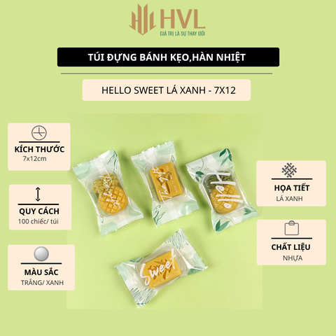 Túi đựng bánh kẹo thanh rong biển hàn miệng đựng bánh kẹo trắng mờ, kích thước 7x12- bao bì bánh kẹo - VUA BAO BÌ
