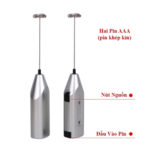 Máy khuấy mini tạo bọt, đánh cafe, đánh sữa tạo bọt di động cầm tay - HVL TEA