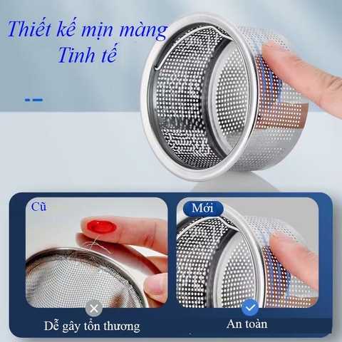 Giỏ lọc rác bồn rửa bát, lọc rác inox 304, hàng cao cấp - HVL TEA