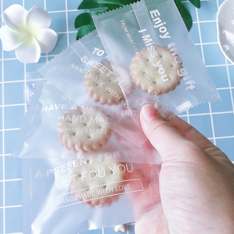 Túi Đựng Bánh Kẹo, Bao Bì Đựng Trà, Bánh Kẹo Họa Tiết Chữ Tiếng Anh