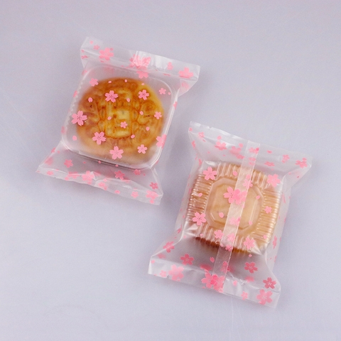 Túi đựng bánh kẹo Hoa Đào, Hàn Nhiệt, 100 Túi/sp