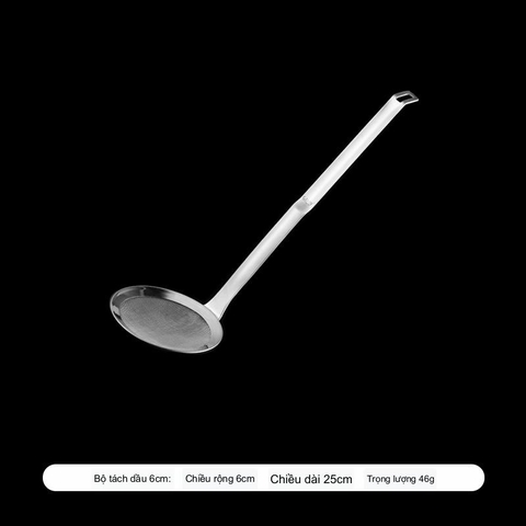 Muôi chuyên vợt cặn dầu, chất liệu inox 304 chống gỉ siêu cao cấp - HVL TEA