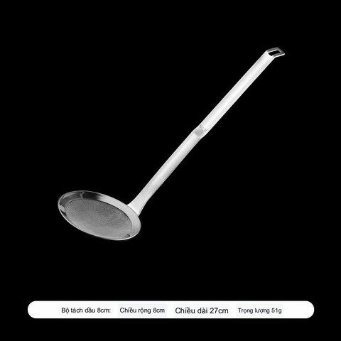 Muôi chuyên vợt cặn dầu, chất liệu inox 304 chống gỉ siêu cao cấp - HVL TEA