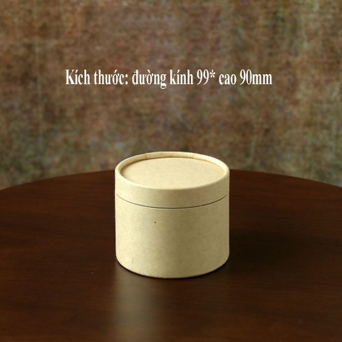 Hộp đựng trà, lọ đựng hạt kho, thảo dược, chất liệu kraft nhôm nắp giấy - HVL TEA