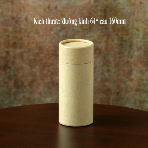 Hộp đựng trà, lọ đựng hạt kho, thảo dược, chất liệu kraft nhôm nắp giấy - HVL TEA