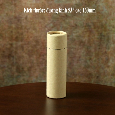 Hộp đựng trà, lọ đựng hạt kho, thảo dược, chất liệu kraft nhôm nắp giấy - HVL TEA