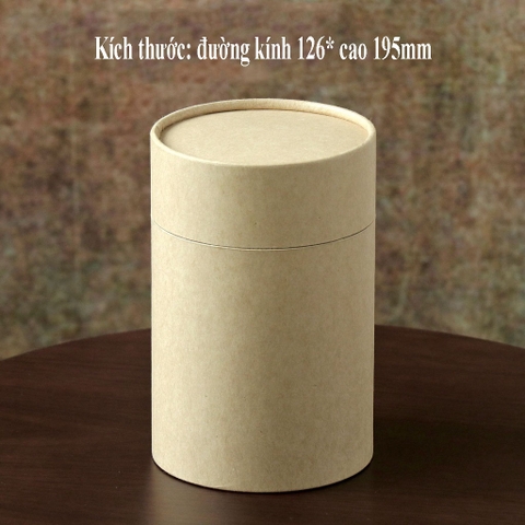 Hộp đựng trà, lọ đựng hạt kho, thảo dược, chất liệu kraft nhôm nắp giấy - HVL TEA