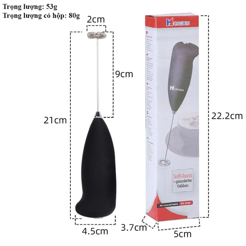 Máy khuấy mini tạo bọt, đánh cafe, đánh sữa tạo bọt di động cầm tay - HVL TEA