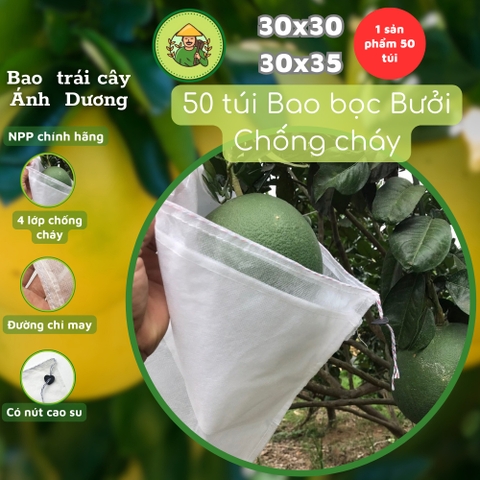 100 Túi Bọc Trái Cây Ổi, Bưởi, Xoài, Na... Nhiều Kích Thước Dùng 3-5 Mùa - NGUOILAMVUON