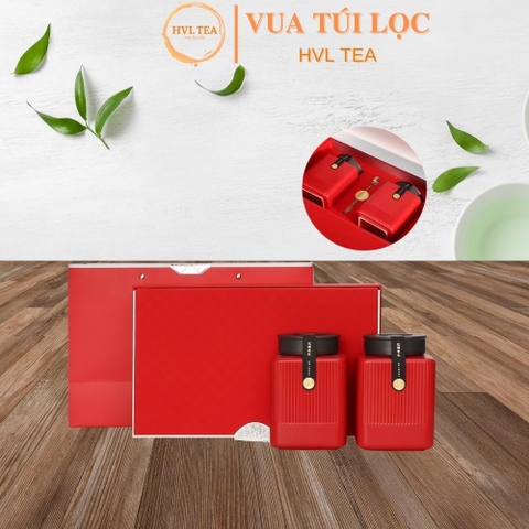Hộp đựng trà bằng sứ - HVL TEA