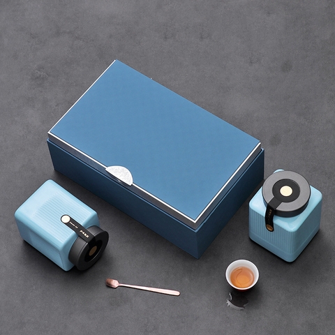 Hộp đựng trà bằng sứ - HVL TEA