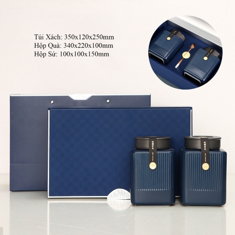 Hộp đựng trà bằng sứ - HVL TEA