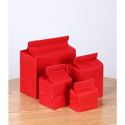 Túi ziplock kraft gấp đáy đứng đựng trà, hạt, thực phẩm, 1 túi/sp - HVL TEA