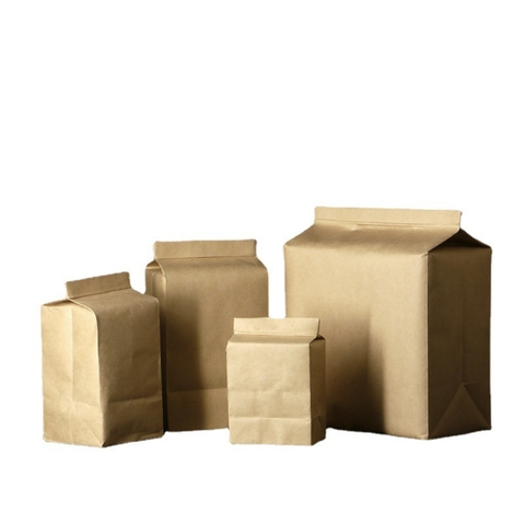 Túi ziplock kraft gấp đáy đứng đựng trà, hạt, thực phẩm, 1 túi/sp - HVL TEA