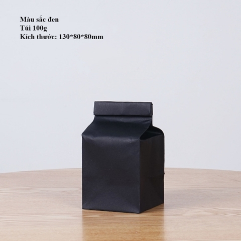 Túi ziplock kraft gấp đáy đứng đựng trà, hạt, thực phẩm, 1 túi/sp - HVL TEA