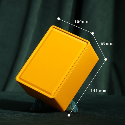 Hộp đựng trà thiếc Chữ Nhật Nắp Rãnh - HVL TEA