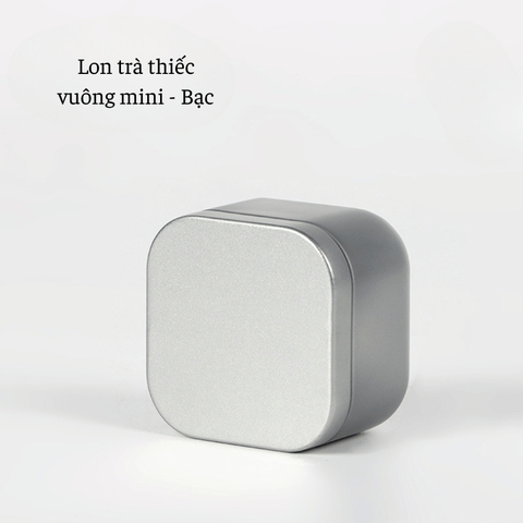 Lon trà thiếc vuông mini nhiều màu sắc mẫu mới - HVL TEA
