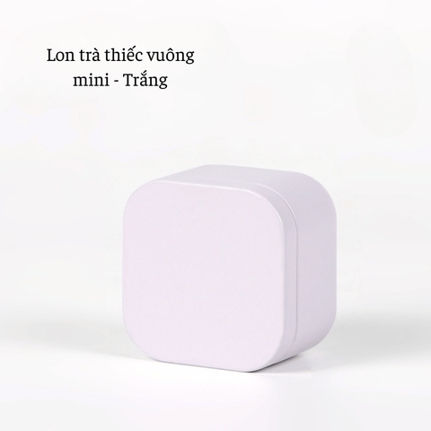 Lon trà thiếc vuông mini nhiều màu sắc mẫu mới - HVL TEA
