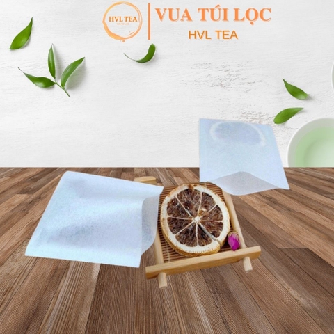 Combo 100 Túi lọc trà giấy màu gỗ, có dây rút, nhiều kích thước - HVL