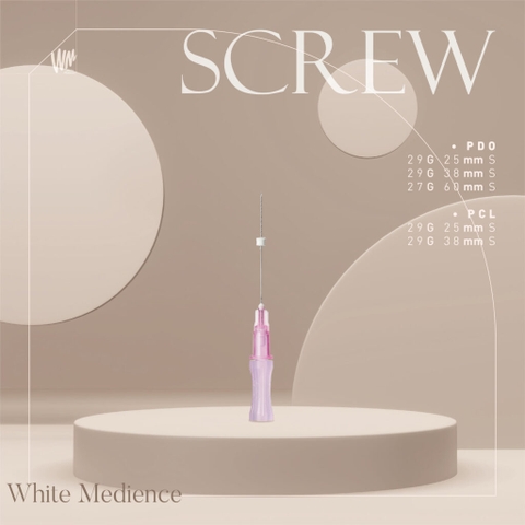 CHỈ TĂNG SINH COLLAGEN SCREW PCL (TRẺ HÓA DA) 29G-25MM