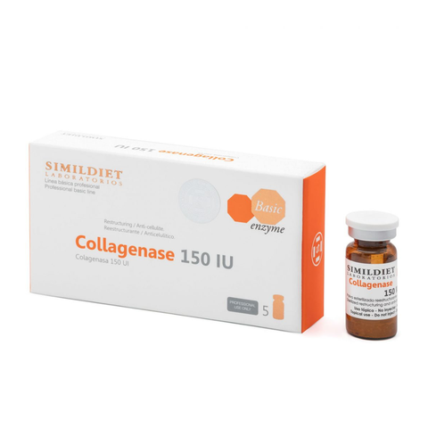 BASIC COLLAGENASE150 IU 5 VIALES / ENZYM GIẢM NỐT SẦN, SẦN VỎ CAM. TÁI CẤU TRÚC DA, SĂN CHẮC, CHỐNG CELLULITE  