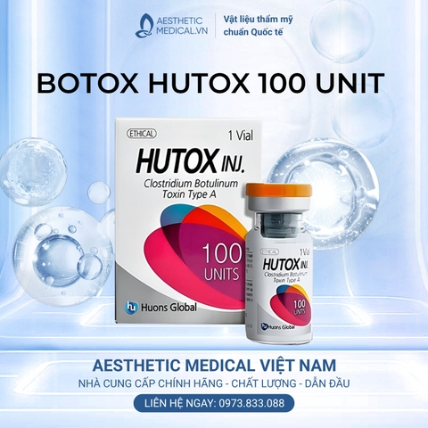 BOTOX HUTOX 100 UNIT / BOTOX TIÊM THON GỌN HÀM, TIÊM XÓA NHĂN VÀ TIÊM TRỊ HÔI NÁCH