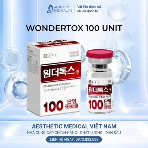 WONDERTOX 100 UNIT / BOTOX TIÊM XÓA NHĂN, TIÊM THON GỌN HÀM, TIÊM GIẢM MỠ BẮP CHÂN, BẮP TAY VÀ TIÊM TRỊ HÔI NÁCH