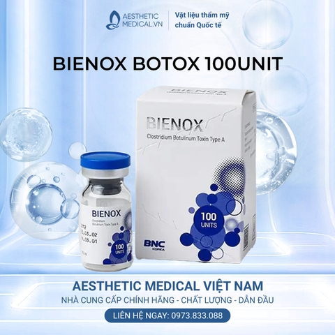 BIENOX BOTOX 100UNIT / BOTOX TIÊM THON GỌN MẶT, TIÊM XÓA NHĂN VÀ TIÊM TRỊ HÔI NÁCH